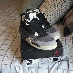 Jordan Black and Gray Sneakers